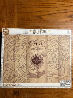 Harry Potter Marauder's Map 1000-Piece Jigsaw Puzzle - Brown